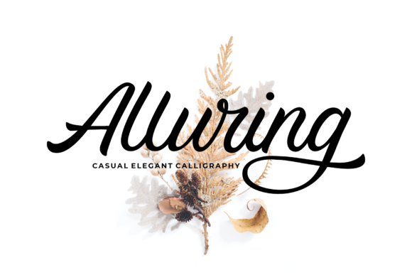 Alluring Calligraphy: A Script Font for Creative Projects