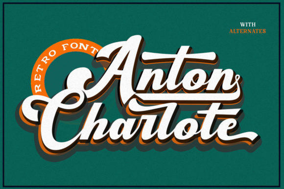 Anton Charlote: A Retro Script Font for Modern Designs