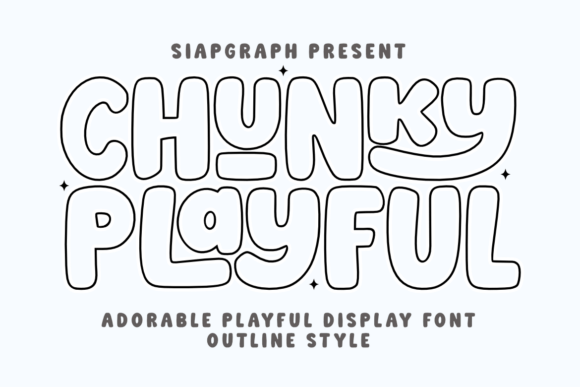 Discover Chunky Playful Outline: A Font for Joyful Designs