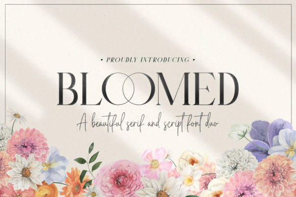 Discover the Bloomed Duo Font for Chic, Cheerful Designs