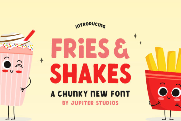 Fries and Shake: A Bold, Casual Display Font