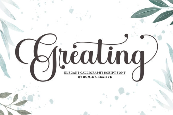 Greating: A Dazzling Script for Elegant Designs