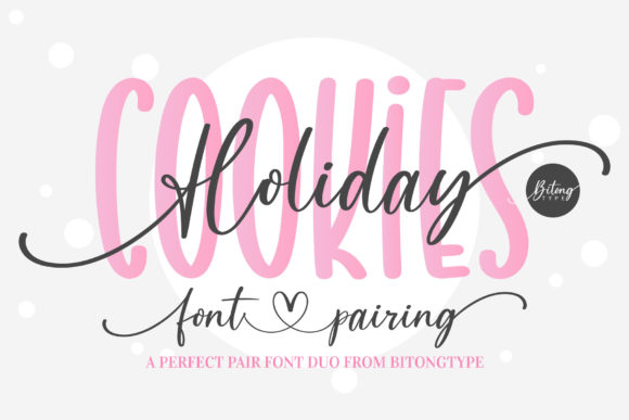 Holiday Cookies: A Charming Handwritten Font for Creative Projects