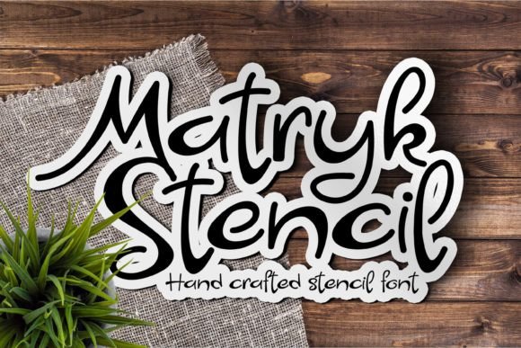 Matryk Stencil: The Modern Typeface for Creative Projects