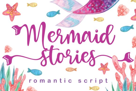 Mermaid Stories: A Handwritten Font with Enchanting Swashes