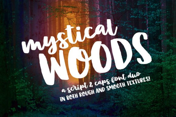 Mystical Woods: A Hand-Crafted Font Duo