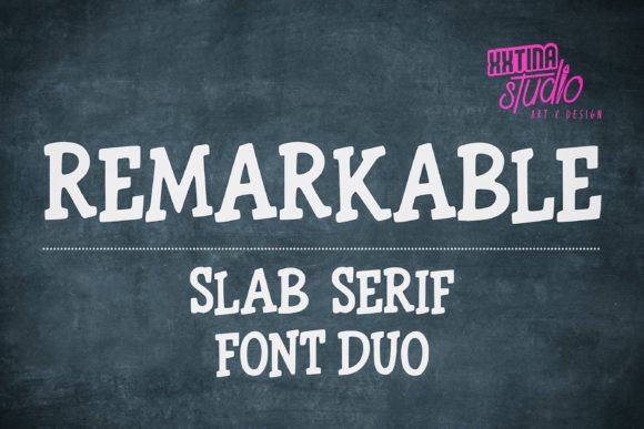 Remarkable: A Slab Serif for Modern Design
