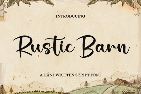 Rustic Barn: A Timeless Handwritten Font for Your Designs