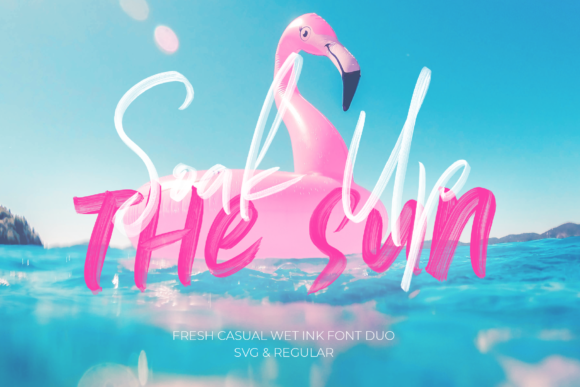 Soak Up the Sun Duo: A Textured Handwritten Font Collection