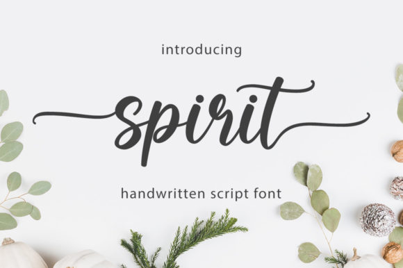 Spirit: A Refined Script Font for Elegant Design