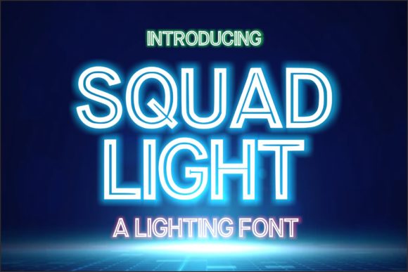 Squad Light: A Bold and Modern Display Typeface