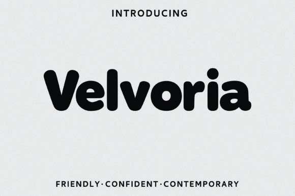 Velvoria: A Bold, Playful Typeface for Modern Brands