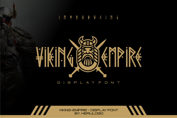 Viking Empire: A Tribal Display Font for Bold Design