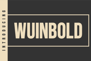 Wuinbold: A Sans Serif with Modern Elegance